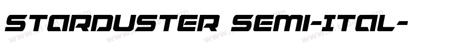 Starduster Semi-Ital字体转换